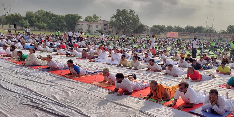 Arun Singh 3rd International Yoga Day Program